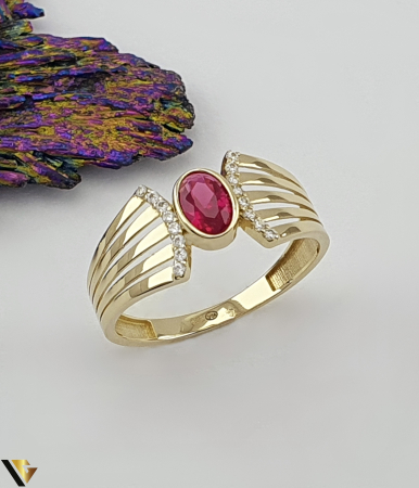 Inele din aur - Inel Aur 14k, Rubin
