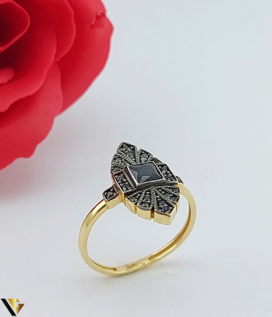 Inele - Inel Aur 14k , Zirconiu