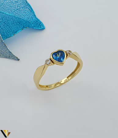 Inele din aur - Inel aur 14k, Cristale de zirconiu Greutate: 2.06 grame Latime: 6 mm Diametru: 18.25 mm Masura: UE 17 / RO 57 (circumferinta) Marcaj /  titlu: "585" Locatie: Bacau Calea Marasesti Tel: 0756943079
