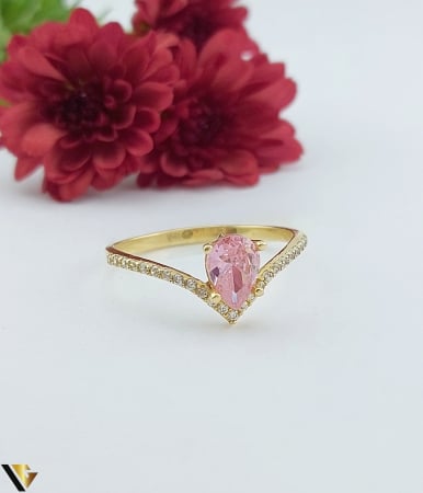 Inel Aur 14k, Cubic zirconia [1]