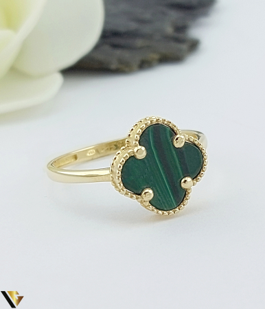 Inel Aur 14k , Malachit [1]