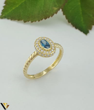 Inele din aur - Inel aur 14k, cubic zirconia