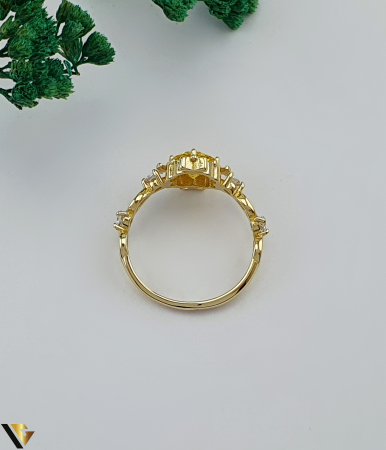 Inel aur 14k, Cristale de zirconiu Greutate: 2.33 grame Latime: 13 mm Diametru: 17.50 mm Masura: UE 15 / RO 55 (circumferinta) Marcaj /  titlu: "585" Locatie: Bacau Calea Marasesti Tel: 0756943079 [1]