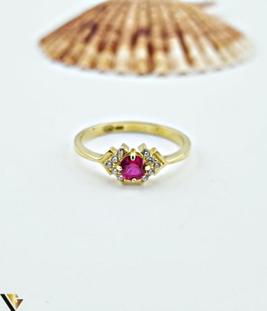 Inele din aur - Inel aur 14k  Greutate: 1.95 grame Latime: 1.93 mm Diametru: 16.62 mm Masura: UE 13 / RO 53 (circumferinta) Marcaj / titlu: 585 Locatie: HARLAU