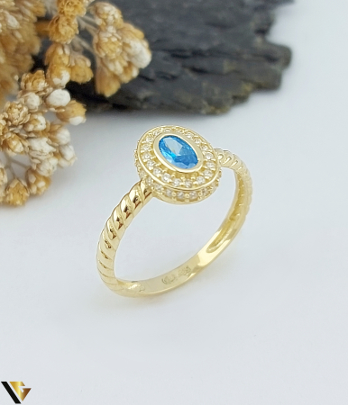 Inele din aur - Inel Aur 14k, Cubic zirconia