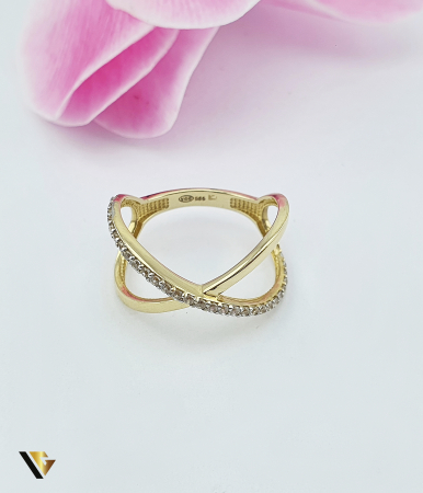 Inel Aur 14k, Cubic Zirconia [1]