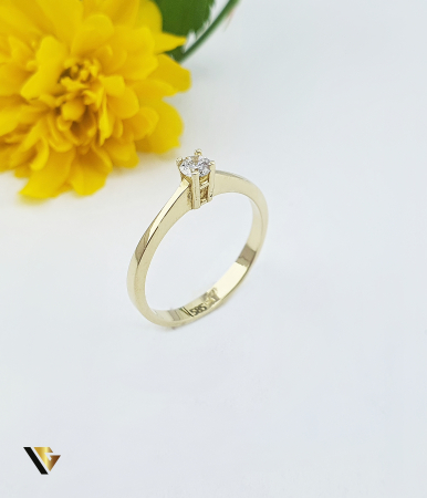 Inele din aur - Inel Aur 14k, Cubic Zirconia