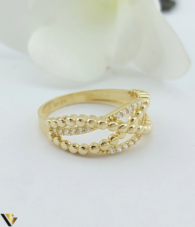 Inel Aur 14k, Cubic zirconia [1]