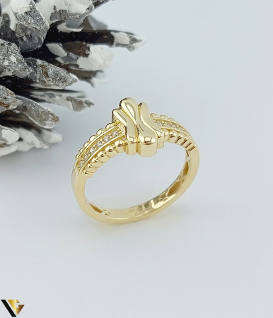 Inele din aur - Inel Aur 14k, Cubic zirconia