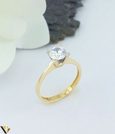 Inele din aur - Inel Aur 14k, Cubic zirconia