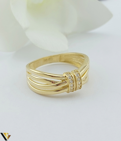 Inel Aur 14k, Cubic zirconia [1]