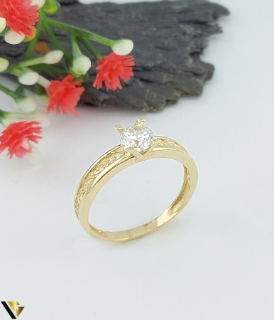 Inele din aur - Inel Aur 14k, Cubic zirconia
