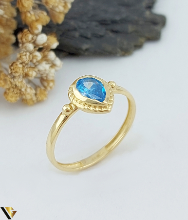 Inele din aur - Inel Aur 14k, Cubic zirconia