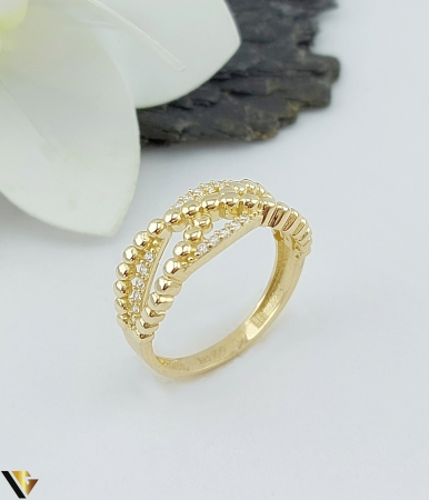 Inele din aur - Inel Aur 14k, Cubic zirconia