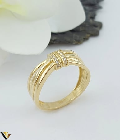 Inele din aur - Inel Aur 14k, Cubic zirconia