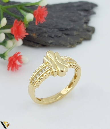 Inele din aur - Inel Aur 14k, Cubic zirconia