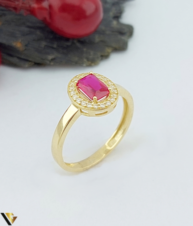 Inele din aur - Inel Aur 14k, Cubic zirconia