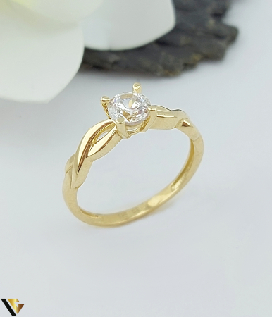 Inele din aur - Inel Aur 14k, Cubic zirconia