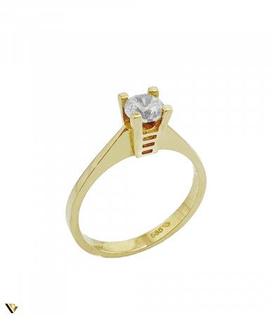 Inele din aur - Inel Logodna Aur 14k , 2.54 grame