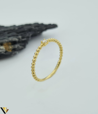 Inel Aur 14k, Diamant 0.04 ct [0]