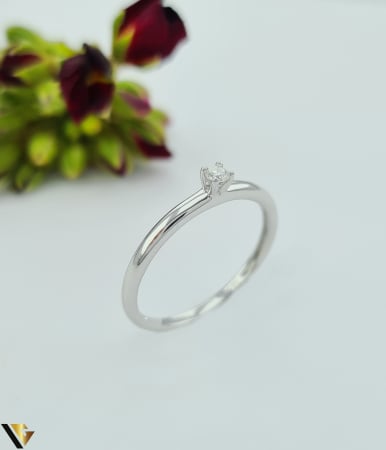 Inele din aur - Inel Aur 14k, Diamant 0.05 ct