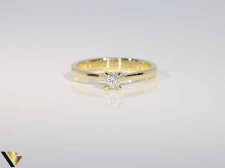 Inel Aur 14k, Diamant 0.09 ct [1]