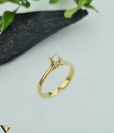 Bijuterii din aur - Inel Aur 14k, Diamant 0.09 ct