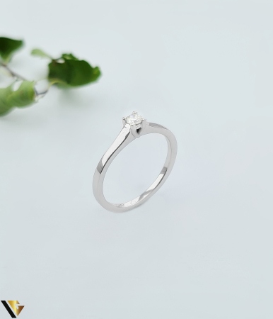 Inele cu diamante - Inel Aur 14k, Diamant 0.10 ct