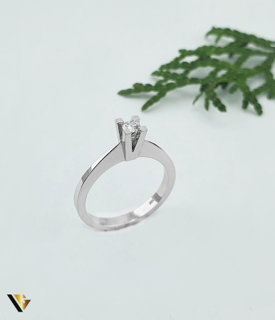 Inele cu diamante - Inel Aur 14K, Diamant 0.12 ct