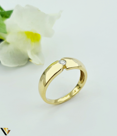 Bijuterii din aur - Inel Aur 14k, Diamant 0.15 ct