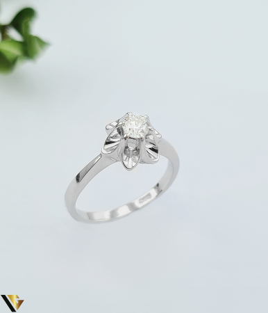 Inele cu diamante - Inel Aur 14k, Diamant 0.22 ct