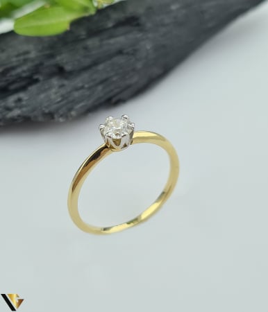 Bijuterii din aur - Inel Aur 14k, Diamant 0.41 ct