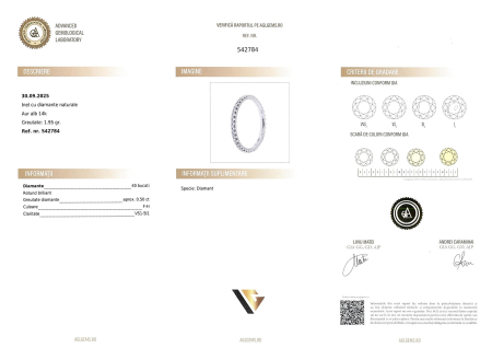 Inel Aur 14k, Diamante 0.50 ct [3]