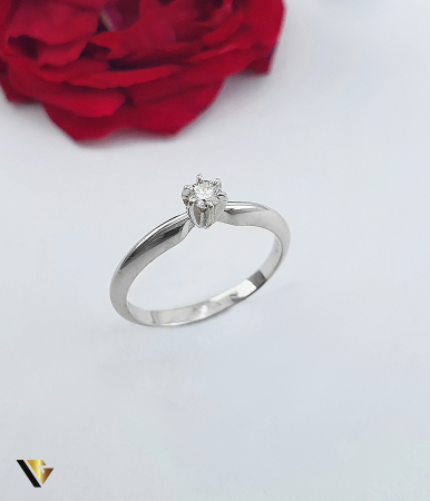 Inele cu diamante - Inel Aur 14k, Diamant 0.10 ct