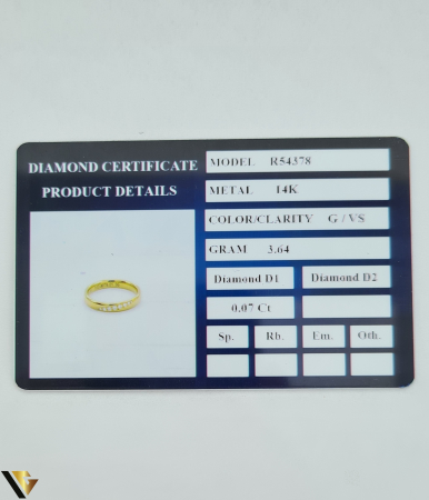Inel Aur 14k, Diamante 0.07 ct [2]