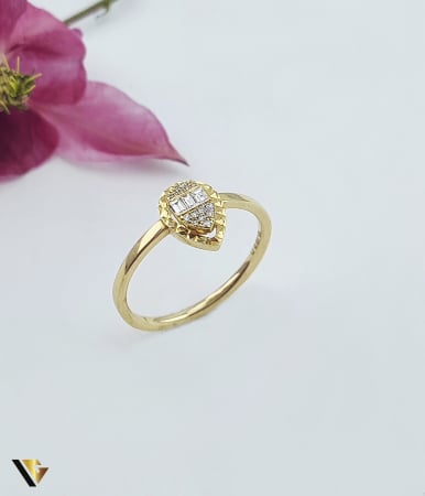 Inele cu diamante - Inel Aur 14k, Diamante 0.07 ct