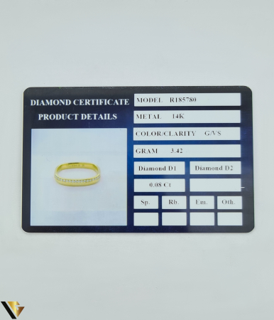 Inel Aur 14k, Diamante 0.08 ct [2]