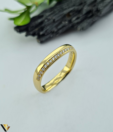 Inele cu diamante - Inel Aur 14k, Diamante 0.08 ct