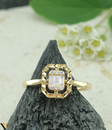 Inel Aur 14k, Diamante 0.09 ct in total [2]