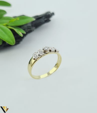 Bijuterii din aur - Inel Aur 14k, Diamante 0.10 ct