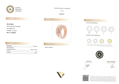 Inel Aur 14k, Diamante 0.20 ct [3]