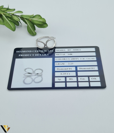 Inel Aur 14k, Diamante 0.23 ct [3]