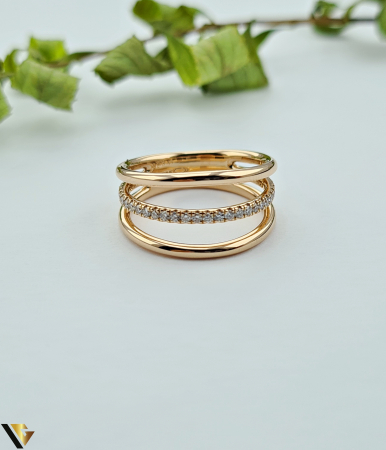 Inel Aur 14k, Diamante 0.25 ct [1]