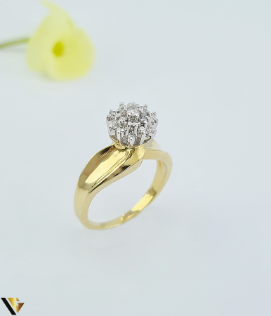 Inele cu diamante - Inel Aur 14k, Diamante 0.26 ct