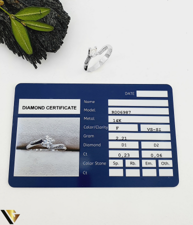 Inel Aur 14k, Diamante 0.29 ct [3]