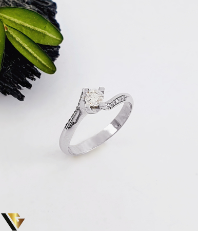 Inele cu diamante - Inel Aur 14k, Diamante 0.29 ct