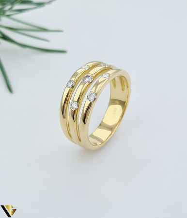 Inele din aur - Inel Aur 14k, Diamante 0.33 ct