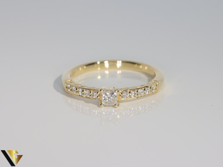 Inel Aur 14k, Diamante 0.39 ct [1]
