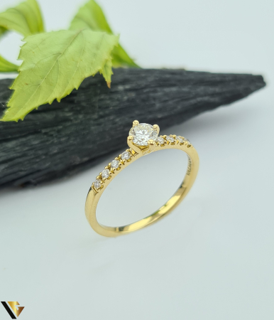Bijuterii din aur - Inel Aur 14k, Diamante 0.48 ct