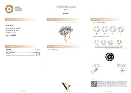 Inel Aur 14k, Diamante 2.18 ct [3]
